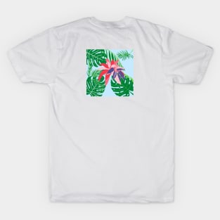 Tropical Leaves and FLowers T-Shirt